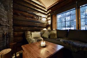 Χώρος καθιστικού στο Cosy cottage with 2 Skipasses at Levi +27 φωτογραφίες