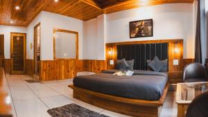 Posezení v ubytování Odin Hostel Kasol