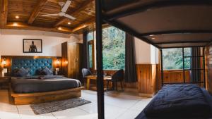 Posezení v ubytování Odin Hostel Kasol
