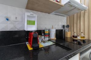 Dapur atau dapur kecil di 0809 - Sofisticação e Conforto em um Só Lugar