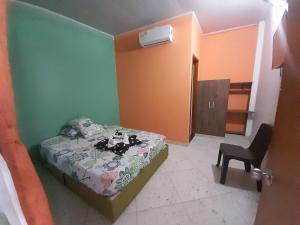 Hotel Mar Azul客房内的一张或多张床位