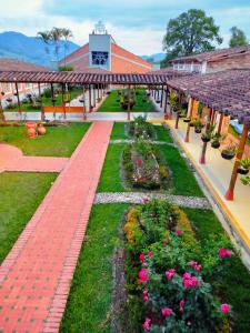 Zahrada ubytování Casa Lisieux- Jericó