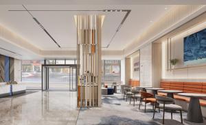 Ein Sitzbereich in der Unterkunft Holiday Inn Express Zhengzhou Nongye Road by IHG