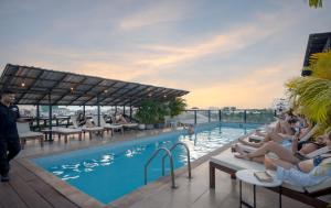 a rendering of a swimming pool at a hotel at Onederz Siem Reap in Siem Reap
