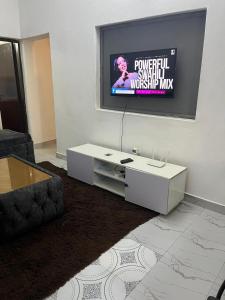 TV a/nebo společenská místnost v ubytování Villa Vanessa
