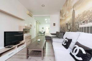 TV a/nebo společenská místnost v ubytování Apartamentos Day Madrid SOL Centro Gran Via