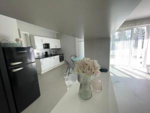 Kuchyň nebo kuchyňský kout v ubytování Eva's Appartement