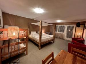 Spacious Studio in Swiss Alps客房内的一张或多张床位