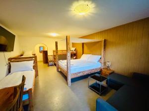 Spacious Studio in Swiss Alps客房内的一张或多张床位