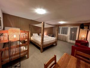Spacious Studio in Swiss Alps客房内的一张或多张床位