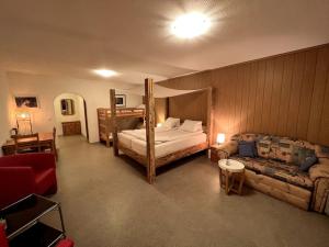 Spacious Studio in Swiss Alps客房内的一张或多张床位