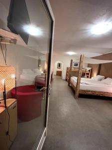 Spacious Studio in Swiss Alps客房内的一张或多张床位