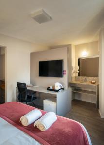Postel nebo postele na pokoji v ubytování Work Hotel Design