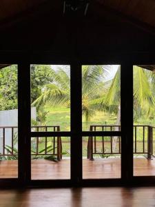 Balkón nebo terasa v ubytování Oasis cabanas