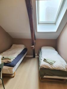 Voodi või voodid majutusasutuse Oslo Stay shared apartment toas