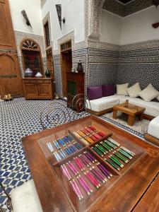 Posezení v ubytování Riad La Clé De Fès