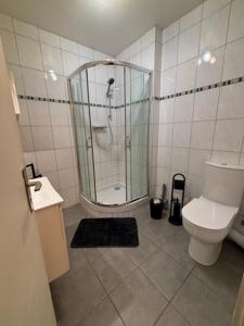 un baño con ducha y WC en Strasbourg Jules Verne, en Estrasburgo