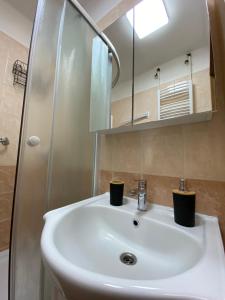 Koupelna v ubytování Apartmán Vráž u Písku