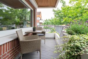 En balkon eller terrasse på Auszeit