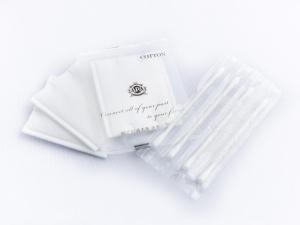 a stack of white envelopes with a wedding invitation at APA Hotel Shin Osaka Ekiminami in Osaka