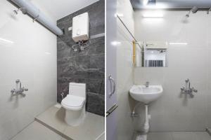 Koupelna v ubytování Hotel JS Residency
