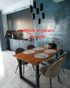 Kuchyň nebo kuchyňský kout v ubytování Apartament Blue Sky