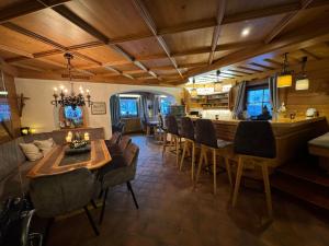 Χώρος καθιστικού στο Hotel-Garni Versail