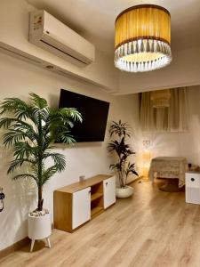 TV a/nebo společenská místnost v ubytování Paradise Studios