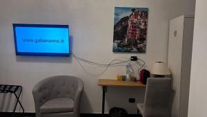 TV a/nebo společenská místnost v ubytování Galia rooms self check in H24