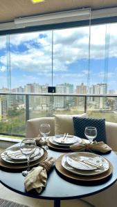 Balkón nebo terasa v ubytování (1305) Studio moderno e aconchegante no Calhau