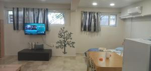 TV a/nebo společenská místnost v ubytování Elia patra apartment