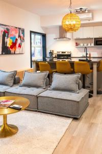 Posezení v ubytování Les Villas Saint-Roch