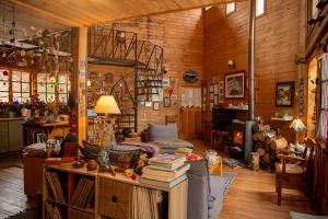 Posezení v ubytování CasaVerde Hostal Ecologico