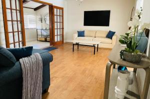 Posezení v ubytování 2 Edison bungalows