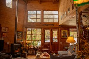 Posezení v ubytování CasaVerde Hostal Ecologico