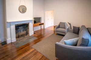 Et opholdsområde på Middle Head Officers Quarters