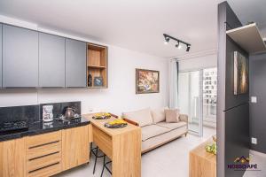 Køkken eller tekøkken på Nosso Apê 915: Ar-condicionado | Piscina - NA0907