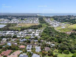 an aerial view of a residential suburb at Lennox Hills in Lennox Head