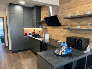 Dapur atau dapur kecil di Esterhazy Apartman