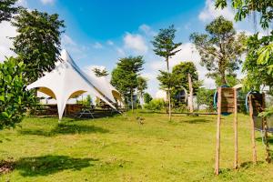 Zahrada ubytování Panorama Glamping
