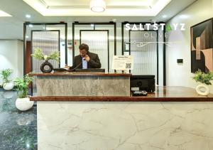 Vstupní hala nebo recepce v ubytování Saltstayz Select - Pitampura