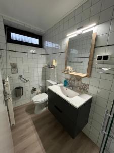 Koupelna v ubytování Hotel Rosmarin
