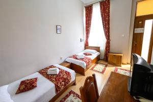Postel nebo postele na pokoji v ubytování Hotel Transilvania