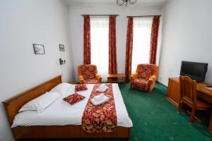 Postel nebo postele na pokoji v ubytování Hotel Transilvania