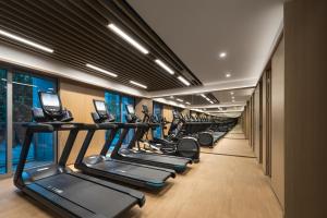 Fitness centrum a/nebo fitness zařízení v ubytování Somerset Pudong Riverside Shanghai