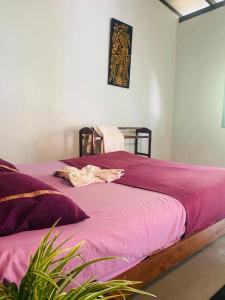 Cama o camas de una habitación en Berg House Unawatuna