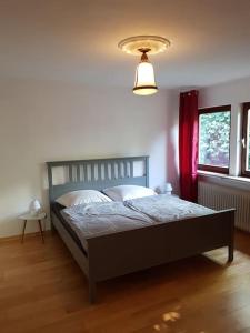Katil atau katil-katil dalam bilik di Art-Apartment mit Balkon