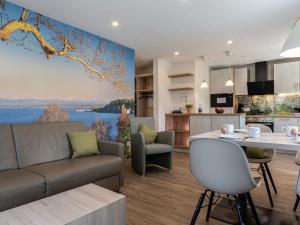 Køkken eller tekøkken på Obst- und Ferienhof Gomeringer