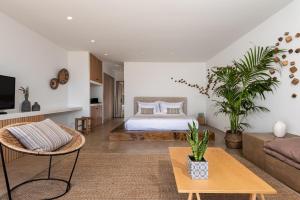 Andronis Arcadia Hotel客房内的一张或多张床位