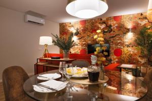 Et opholdsområde på Byobu Apartment, by Bolhão Residences